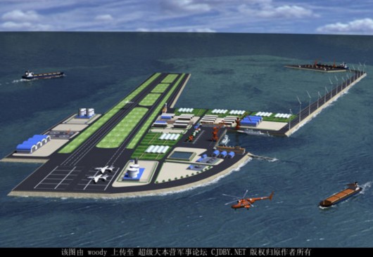 打造南海不沉航母 或遭美越先发打击-赤瓜礁 空