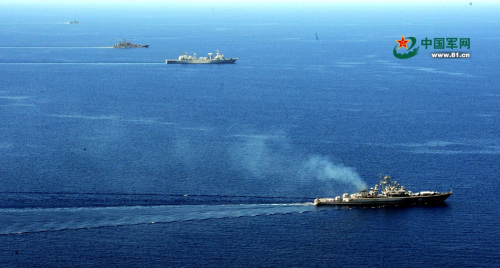 中俄地中海军演:特战队员消灭蛙人 弹炮打飞机