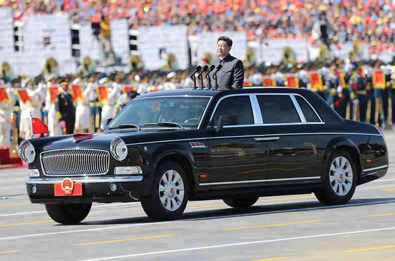 胜利日阅兵车仍是红旗 回顾我国阅兵检阅车发展--东方军事-东方网